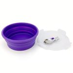 Lunbengo 1200ml Collapsible Camping Bowl with Spoon