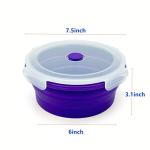Lunbengo 1200ml Collapsible Camping Bowl with Spoon