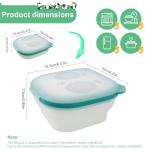 Collapsible Silicone Bowl with Lid and Magnet