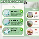 Collapsible Silicone Bowl with Lid and Magnet