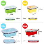 Collapsible Silicone Food Storage Containers Set of 4