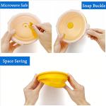 Lunbengo Collapsible Silicone Bowl with Lid, 1200ml