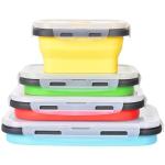 Collapsible Silicone Food Storage Containers Set of 4