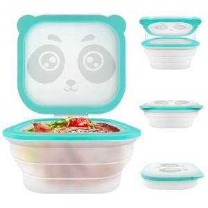 Collapsible Silicone Food Storage Containers with Lids