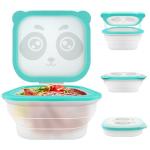 Collapsible Silicone Food Storage Containers with Lids