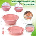 Palksky Foldable Silicone Face Ice Bath Bowl