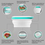 Collapsible Silicone Food Storage Containers with Lids