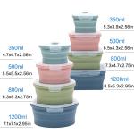 Collapsible Silicone Food Storage Container Set