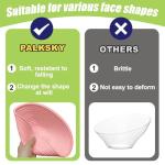 Palksky Foldable Silicone Face Ice Bath Bowl