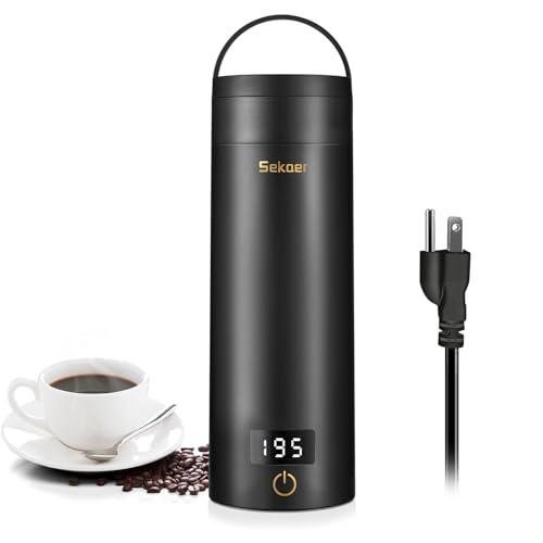 Sekaer travel mini electric kettle with temperature presets