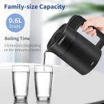 Compact Stainless Steel Electric Kettle for Travel