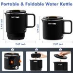 Compact Travel Electric Kettle with Dual Control