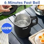 Compact Travel Electric Kettle with Dual Control