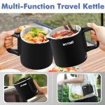 Compact Travel Electric Kettle with Dual Control