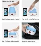 Portable Folding Electric Travel Kettle in Blue