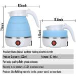 Portable Folding Electric Travel Kettle in Blue