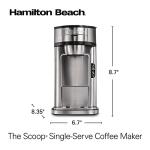 Hamilton Beach Single Serve Scoop Coffee Maker