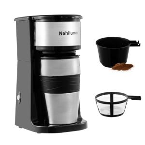 Single Serve Drip Coffee Maker with Travel Cup