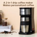 Single Serve Drip Coffee Maker with Travel Cup