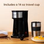 Single Serve Drip Coffee Maker with Travel Cup