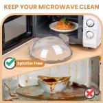Gracenal 10” Microwave Splatter Cover with Steamer