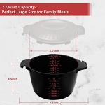 2 Quart Microwave Steamer for Vegetables, BPA Free