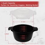 1 Quart Microwave Steamer for Easy Veggies