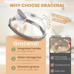 Gracenal 10” Microwave Splatter Cover with Steamer