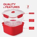 Tafura 2L Microwave Vegetable Steamer Basket