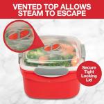 3-Piece Microwave Cookware Steamer Set