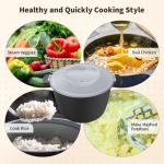 3 Quart Microwave Rice Cooker and Steamer