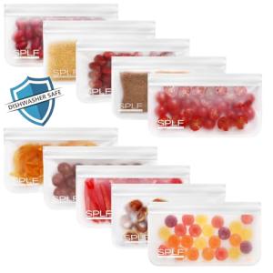 10 Pack Reusable Snack Bags - Dishwasher Safe
