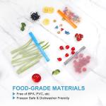 16 Pack Reusable Silicone Snack Bags, BPA Free