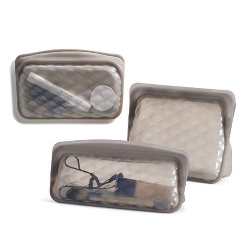Stasher 3-pack silicone reusable makeup bags (TSA friendly)