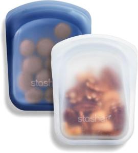Stasher Silicone Reusable Food Storage Bags 2-Pack