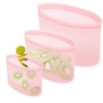Silicone Storage Bags - BPA Free, 3 Pack