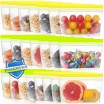 22 Pack Reusable Snack Bags - BPA Free & Leakproof