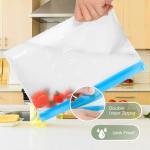Dishwasher Safe Reusable Silicone Storage Bags - 6 Pack