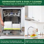 20 Pack Reusable Snack Bags - Leakproof & Safe