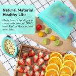 Silicone Storage Bags - BPA Free, 3 Pack