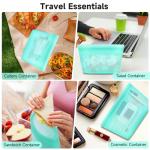 Silicone Storage Bags - BPA Free, 3 Pack