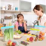 22 Pack Reusable Snack Bags - BPA Free & Leakproof