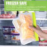 10-Pack Reusable Food Storage Bags - BPA Free