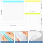 22 Pack Reusable Snack Bags - BPA Free & Leakproof