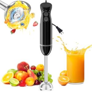 Bonsenkitchen 12-Speed Handheld Immersion Blender