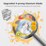 Bonsenkitchen 12-Speed Handheld Immersion Blender