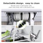 Bonsenkitchen 12-Speed Handheld Immersion Blender