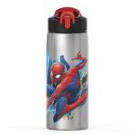 Spider-Man Stainless Steel Water Bottle with Straw