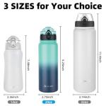 Insulated Stainless Steel Water Bottle with 3 Lids