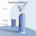 Stainless Steel Insulated Water Bottle with Straw